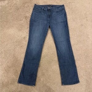Lee Mid Rise Straight Leg Jeans